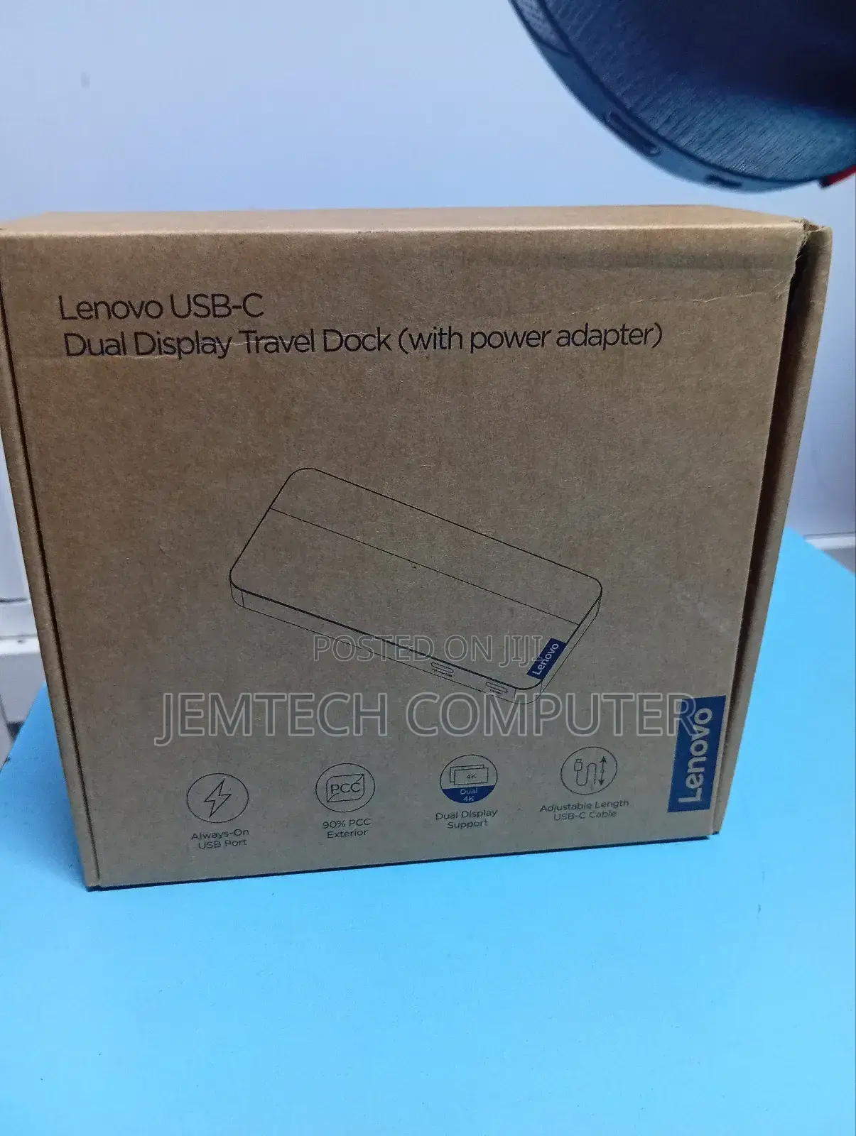 Lenovo Usb-C Dual Display Travel Dock With 100w Adapter_uk 40b90100uk