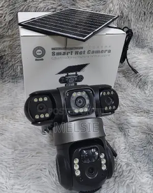 Triple Lens 4g Solar PTZ Cam Triple-Lens Coverage, and PTZ Flexibility