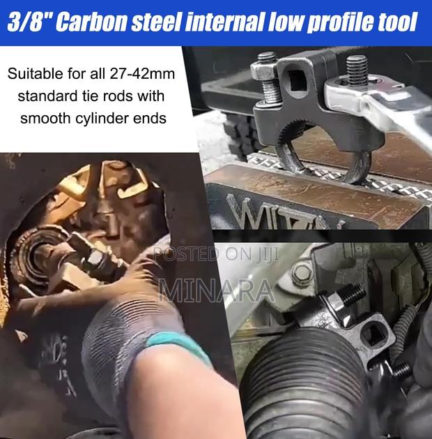 Inner Tie Rod Removal Tool, 3/8” Inch Universal Low Profile, 30-42mm - thumbnail 4
