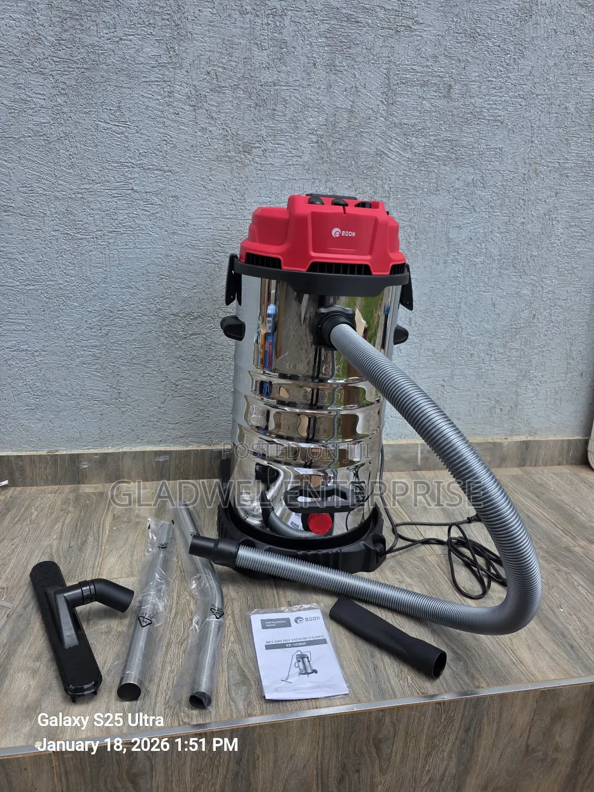 Edon Vacuum Cleaner 80l Wet&Dry