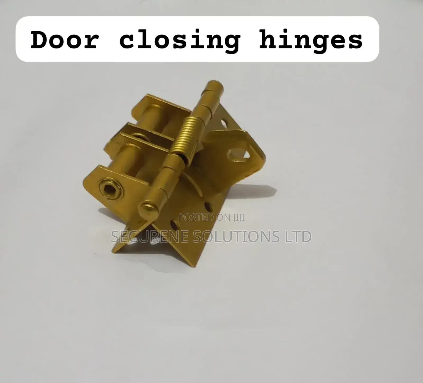Spring-loaded, Automatic Self-closing Door Hinge.