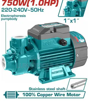 Total Twp17506 Peripheral Pump 750w(1hp)
Max.Head:52m