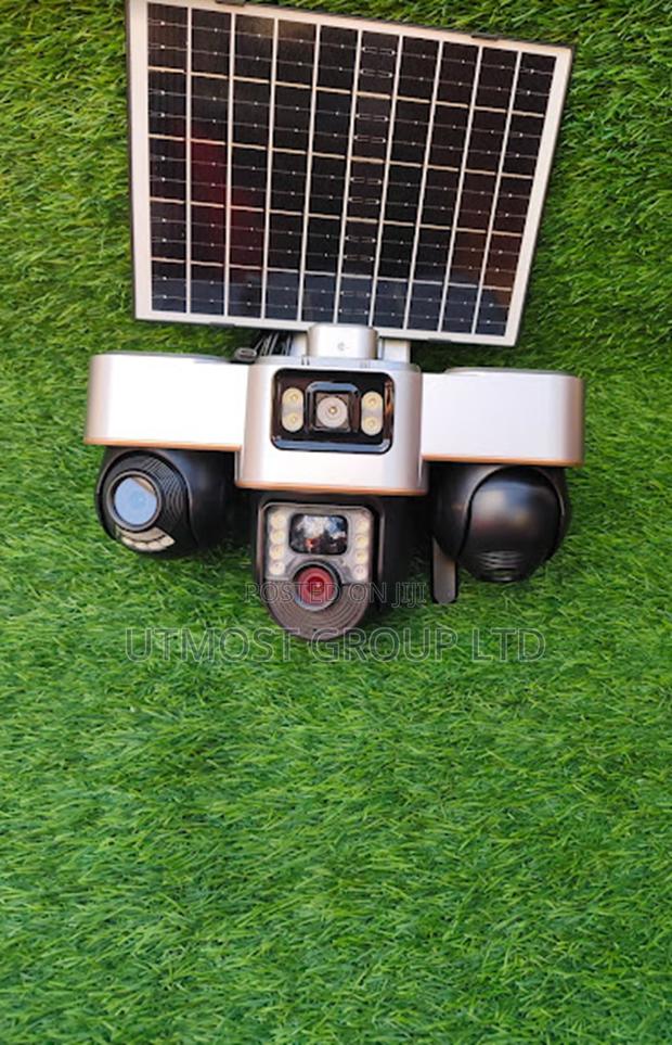 V380 3-Lens Solar Camera With App Control - main view