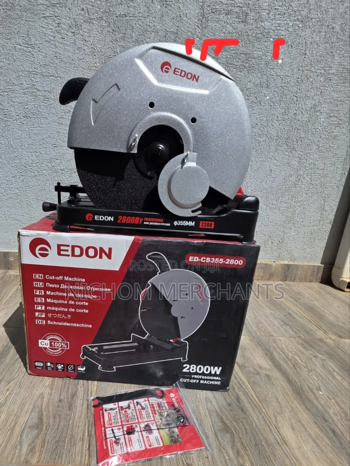 Edon Cut-Off Machine/Cut Off Saw Machine 2800watts