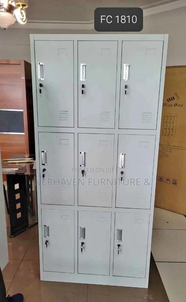 9 Compartment Locker Cabinet – Secure Office Staff Storage