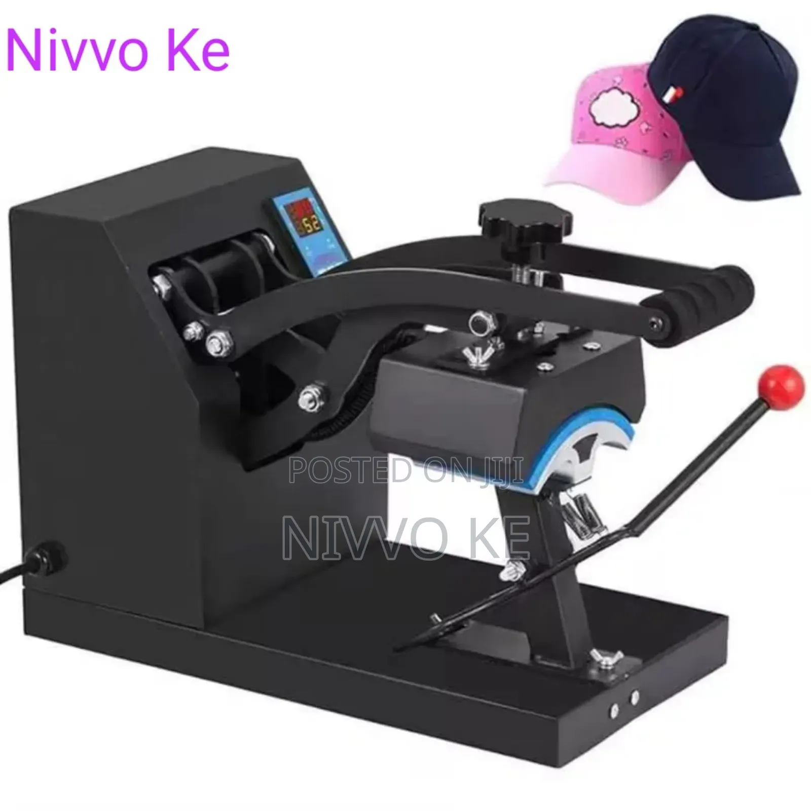 Adjustable Cap Press for Professional Hat Customization