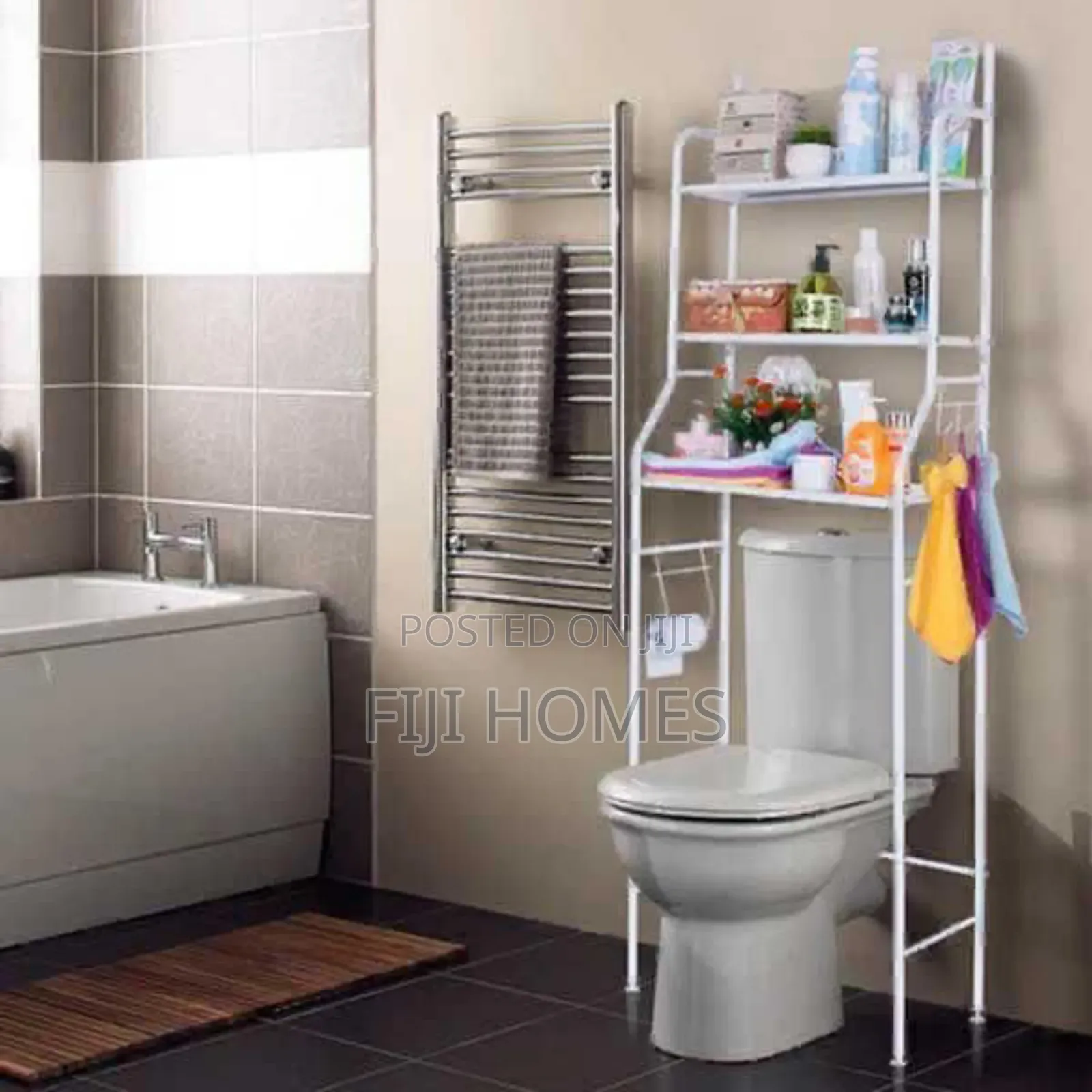 3-Layer Toilet Stand / Rack | 158 × 50 × 26 Cm | Bathroom Organizer