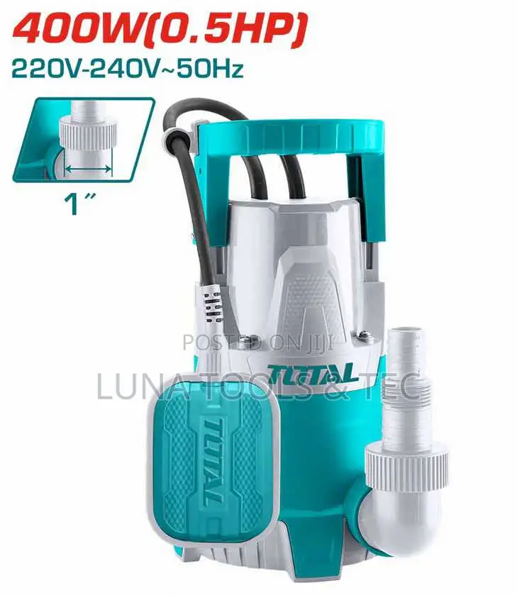 Total Twp64006 Submersible Pump 400w
Max. Head: 8m