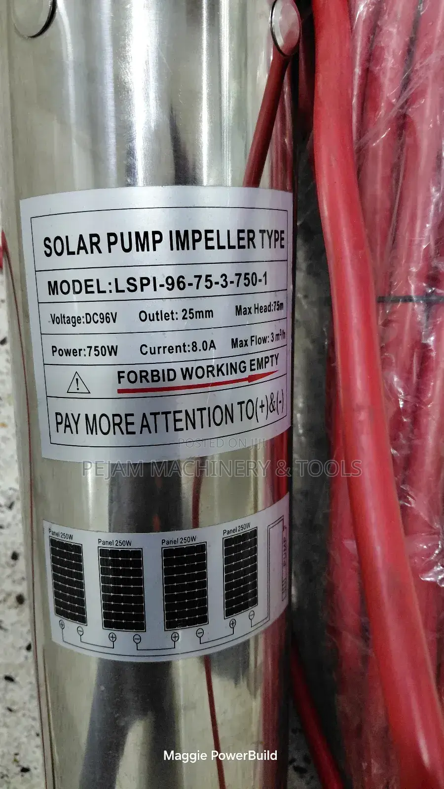 Rutan Solar Pump 96v 75metres Head