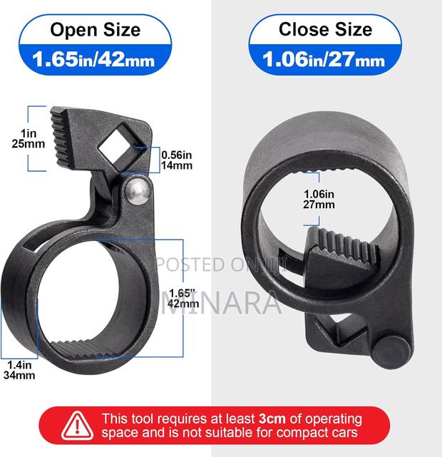 Inner Tie Rod Hex Wrench, Universal Removal Tool, 27-42mm - thumbnail 2