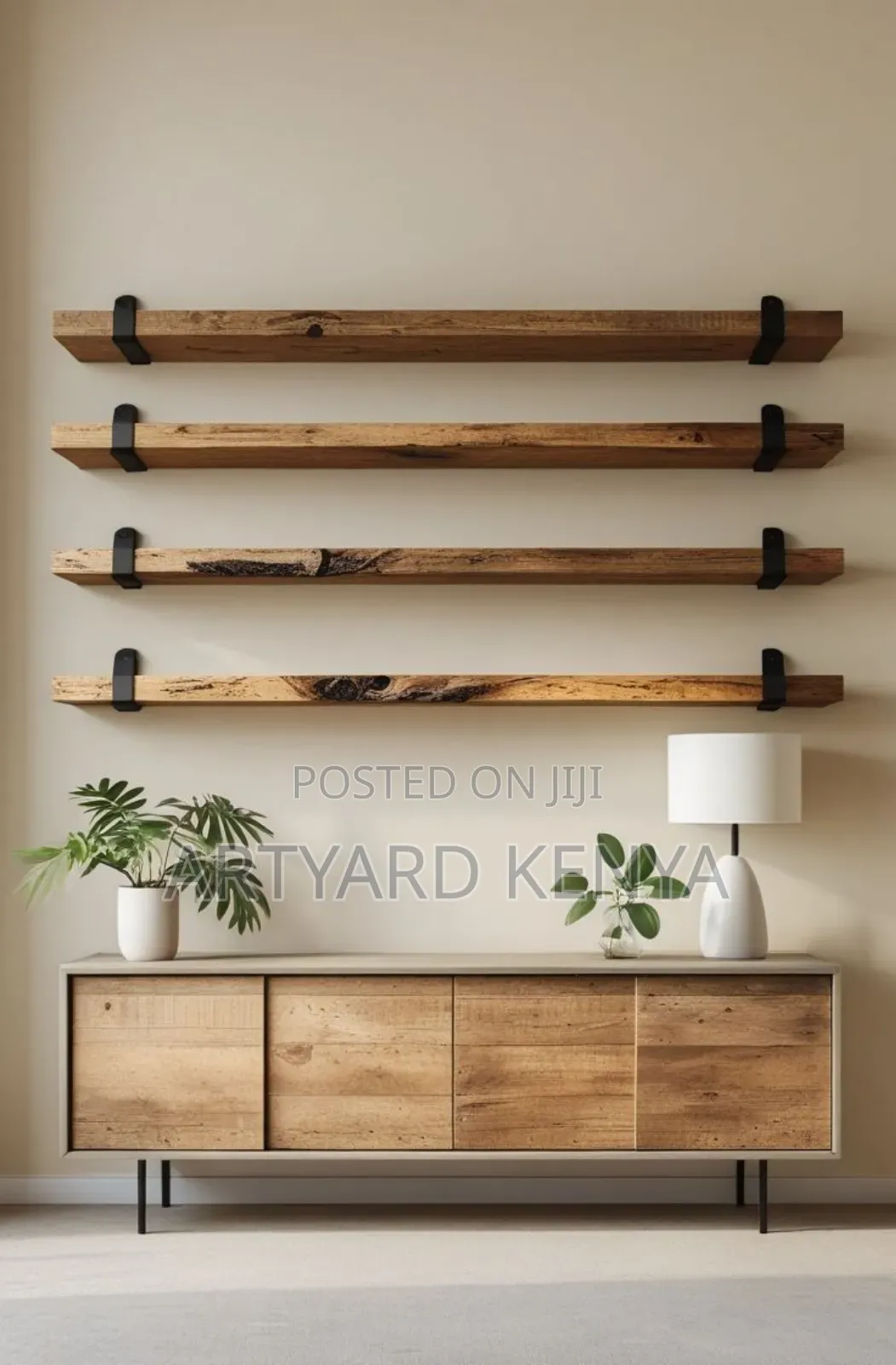 Wooden and Metal Shelves | Floating Shelves