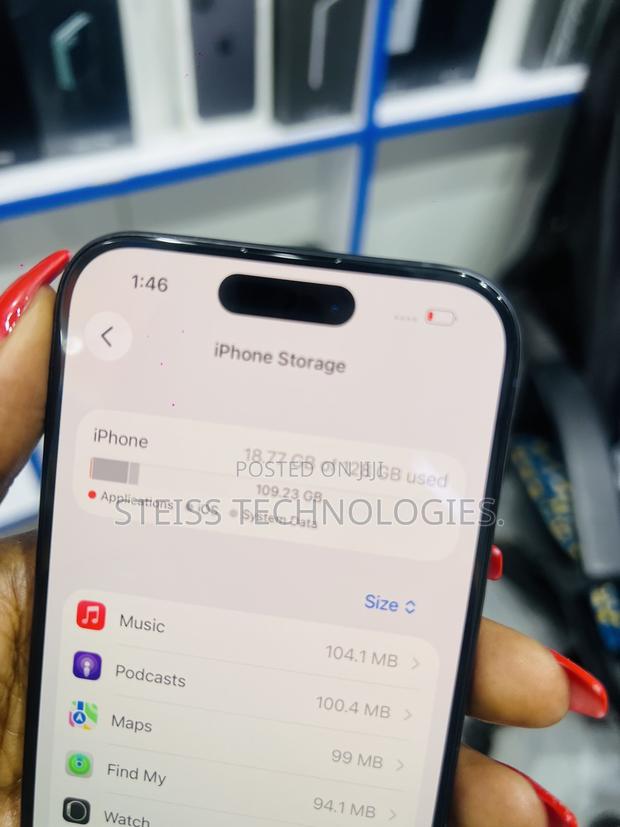 New Apple iPhone 15 Pro 256 GB Black - thumbnail 8