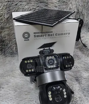 Reliable Outdoor V380 Triple-Lens Solar-Powered PTZ Camera