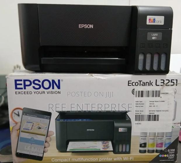 🔥🔥Epson Ecotank L3251 A4 Wifi Wireless All In One Ink Tank Printer