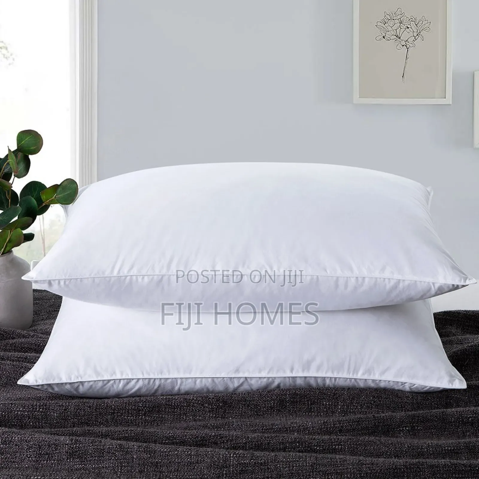 Printed Hollow Bed Pillows – 1000g - Sold Per Pair