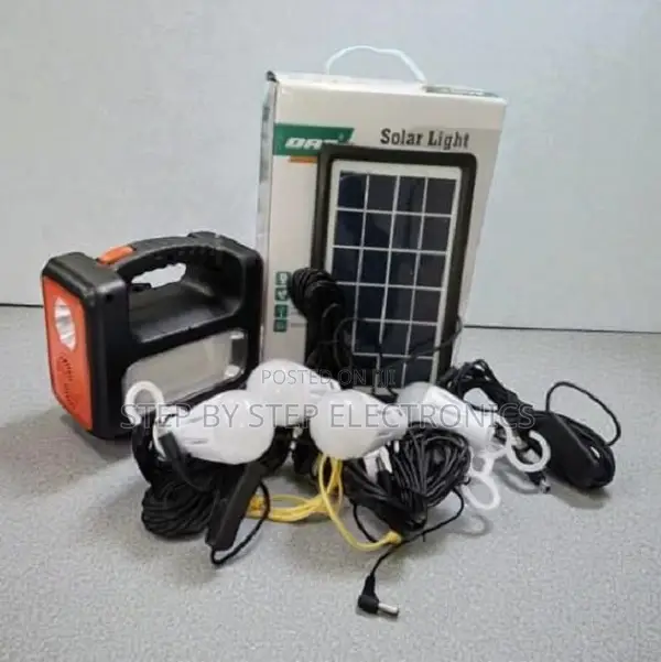 Dat at-9011b Home Solar Kit With Rechargeable Battery Leds