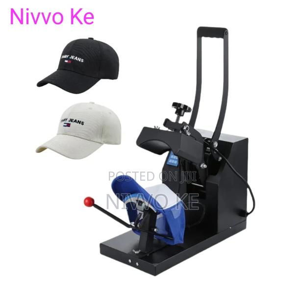 Cap Heat Transfer Press for Custom Headwear Production