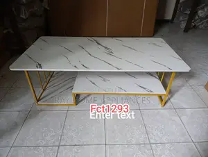 Executive White Marble Coffee Table
