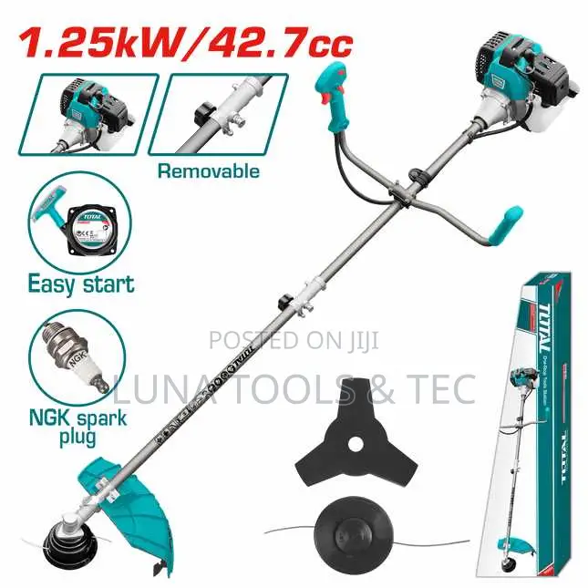 Total Tpgasoline Grass Trimmer and Bush Cutter 42.7cc