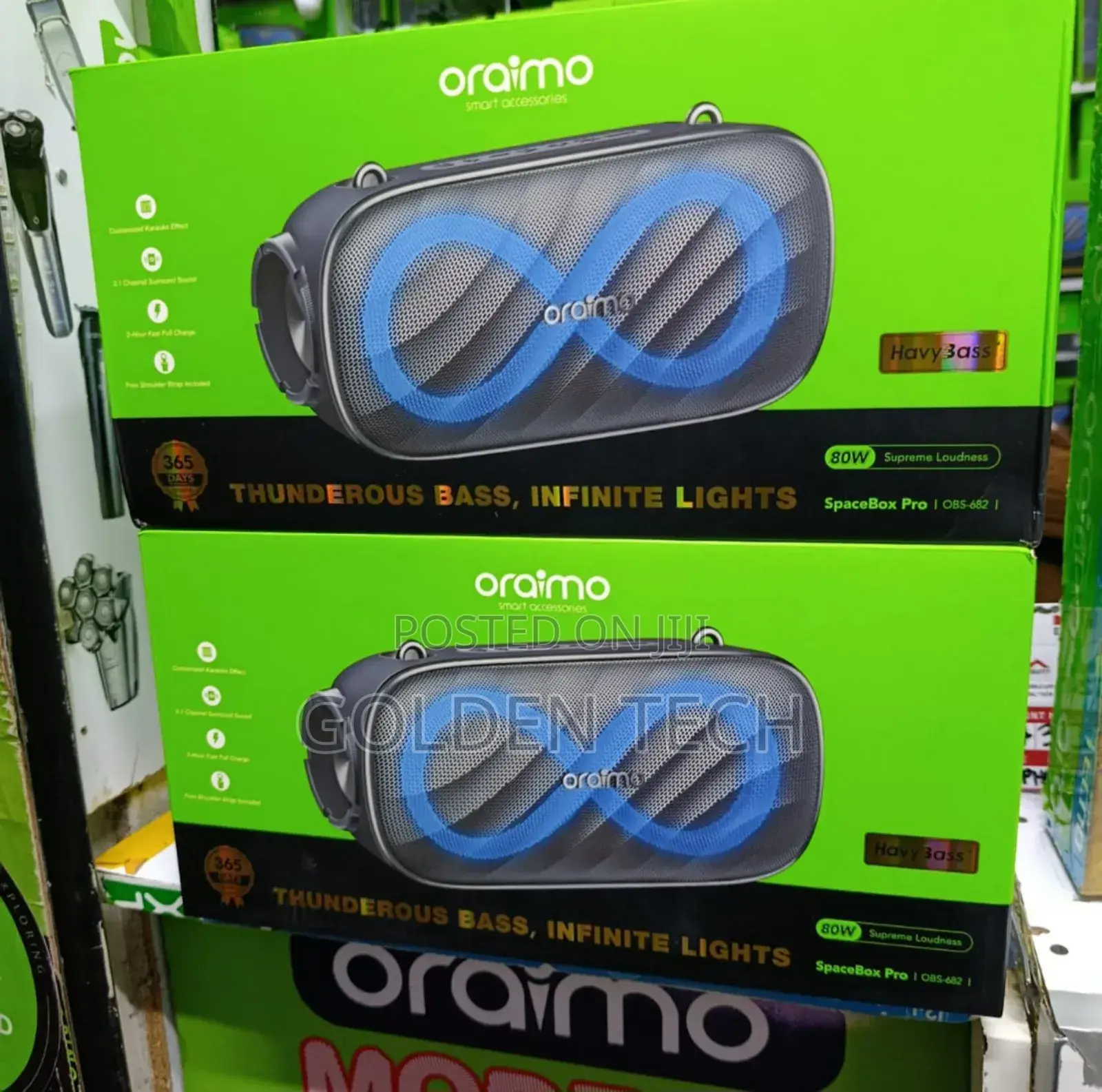 Oraimo Spacebox Pro 80w Karaoke-Support Wireless Speaker