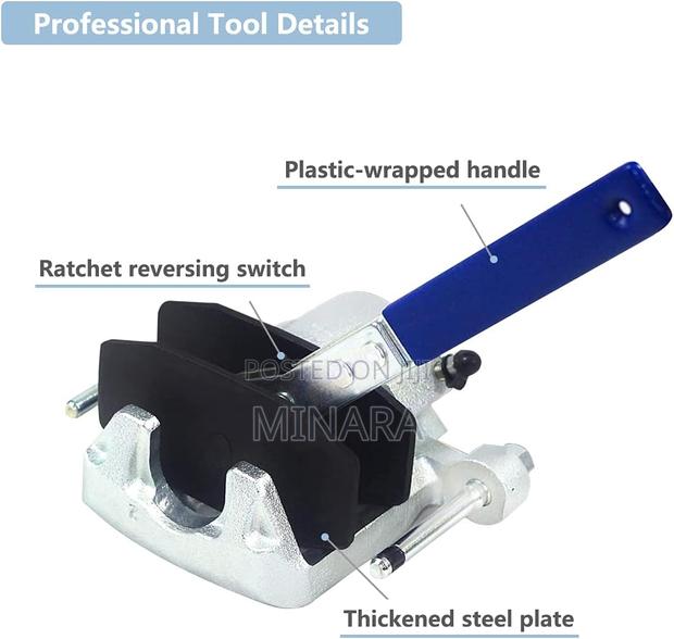 Ratcheting Brake Caliper Tool, Piston Spreader / Press, - thumbnail 2