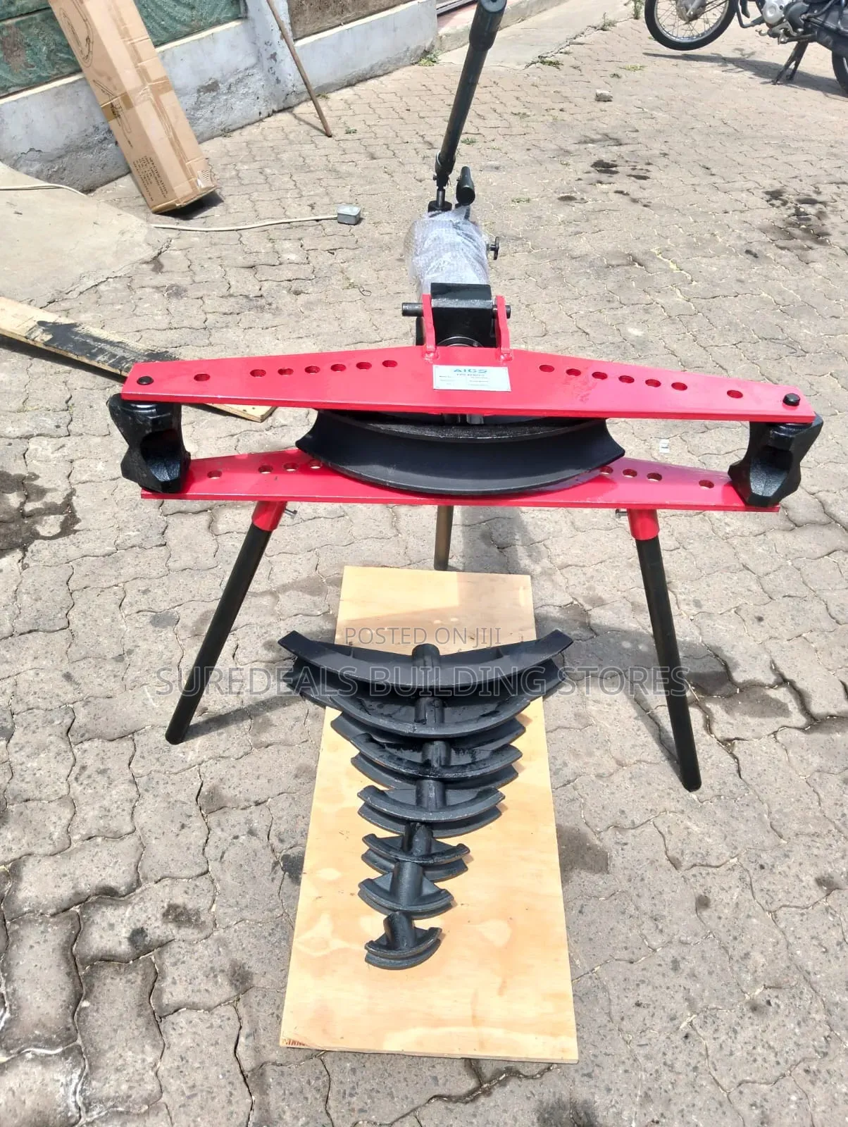 Industrial Hydraulic Pipe Bender With Stand. 0.5" To 3"