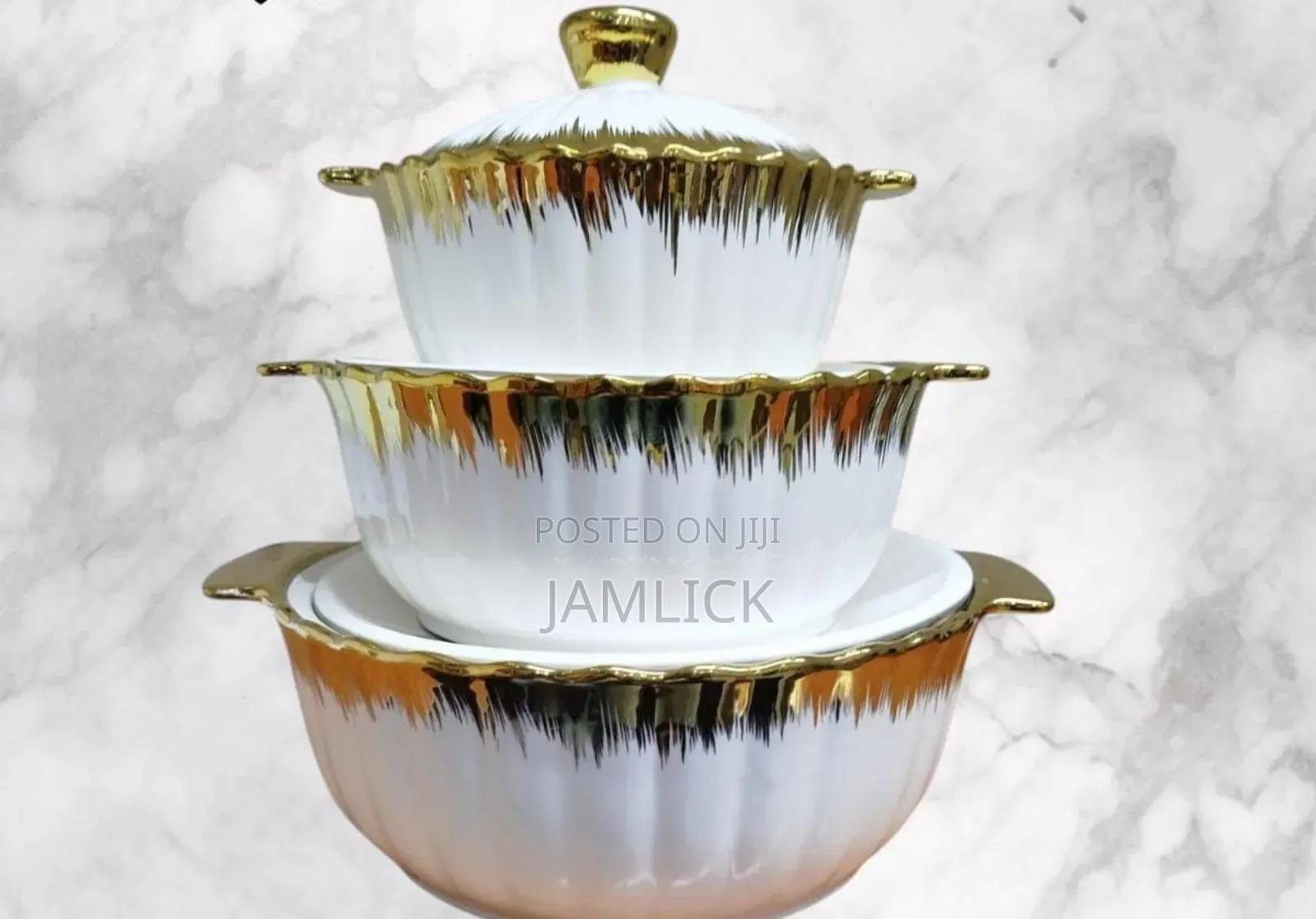 3-Piece Ceramic Bowl Set - Jf