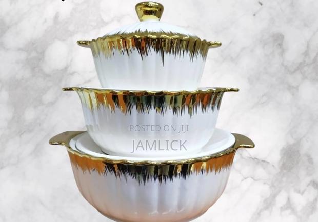 3-Piece Ceramic Bowl Set - Jf