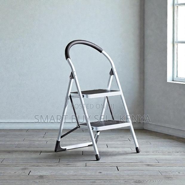 Sturdy Steel Portable Aluminum 2 Step Ladder Stepladder