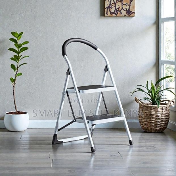 Foldable Lightweight Aluminum 2 Step Ladder Stepladder - main view