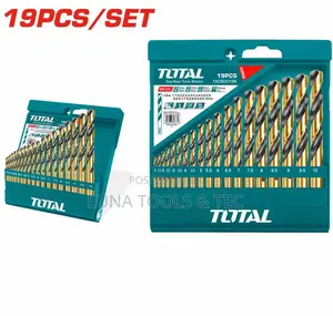 Total Tacsd0195 HSS Twist Drill Bits Set 19pcs