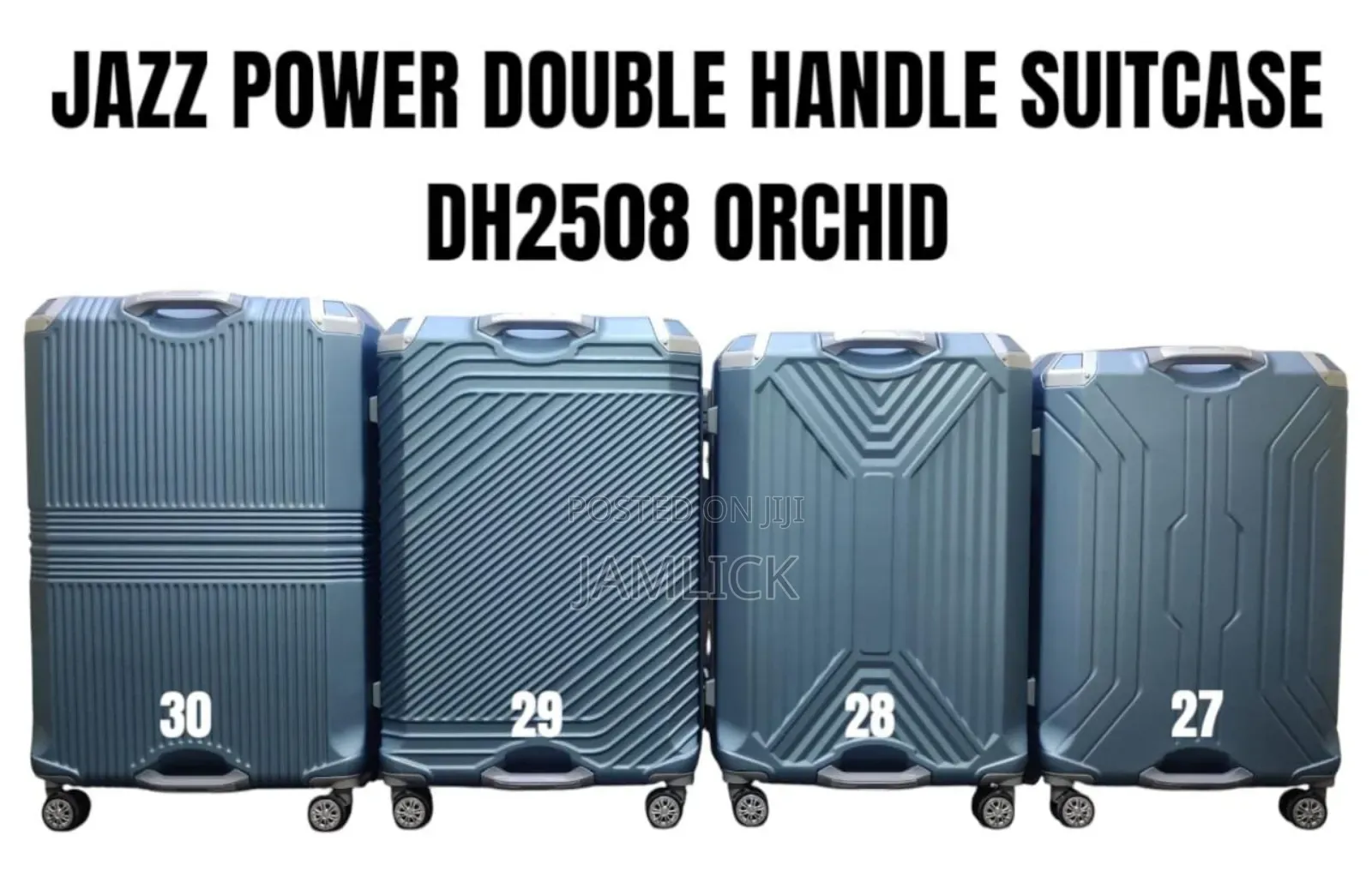 3pcs Set Jazz Power Double Handle Fiber Suitcase