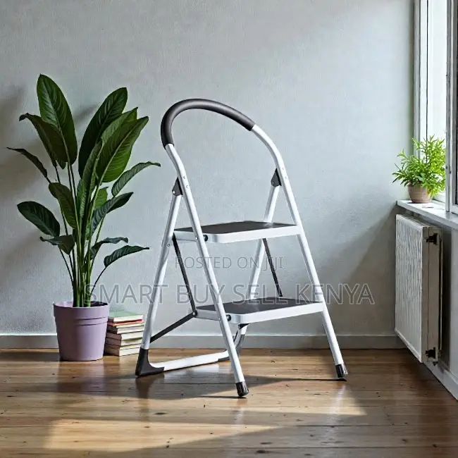 Sturdy Steel Workshop Use Aluminum 2 Step Ladder Stepladder