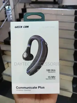 This Is a Green Lion Communicate Plus Wireless Headset.