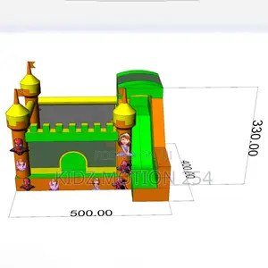 Bouncing Catles 4m by 5m by 3.3m, 0.55mm PVC Material
