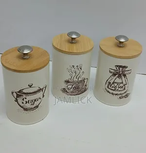 Airtight Sugar, Tea Coffee Canisters - Bz