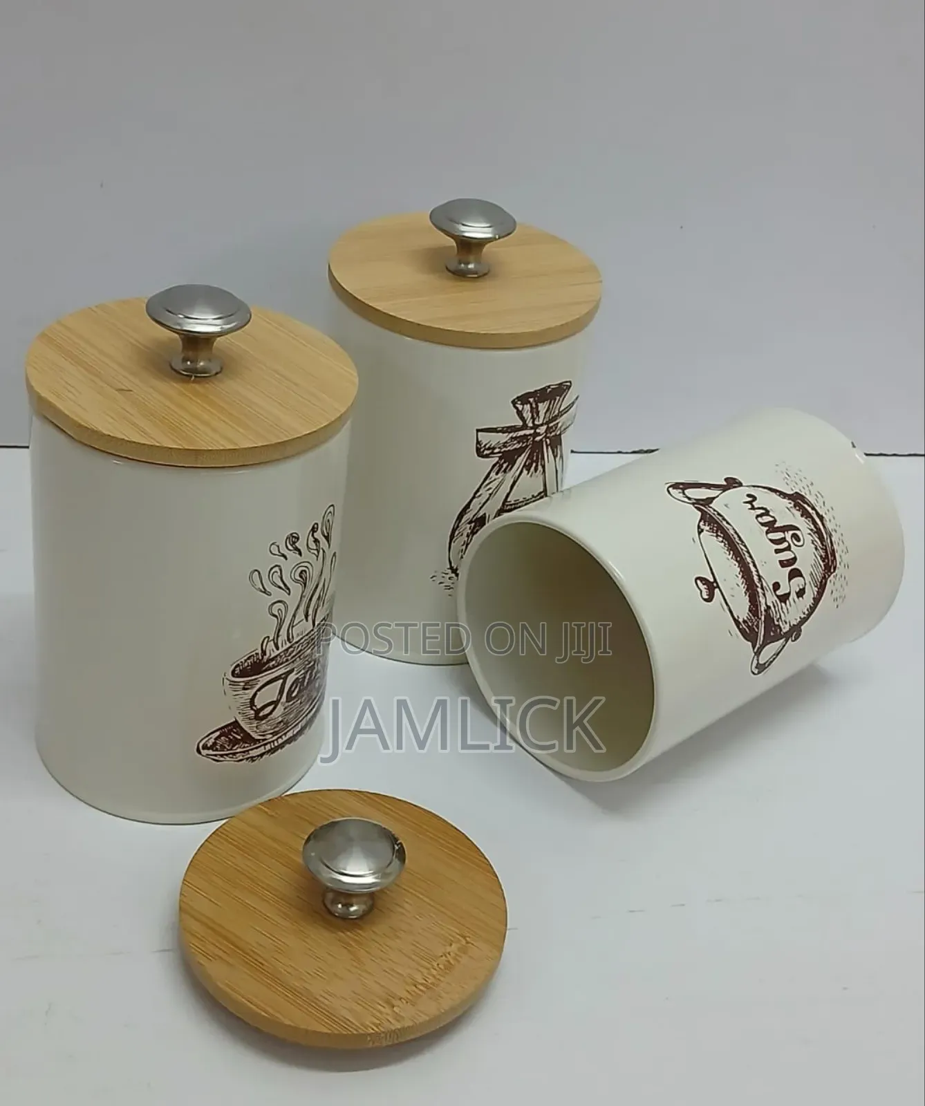Airtight Sugar, Tea Coffee Canisters - Bz