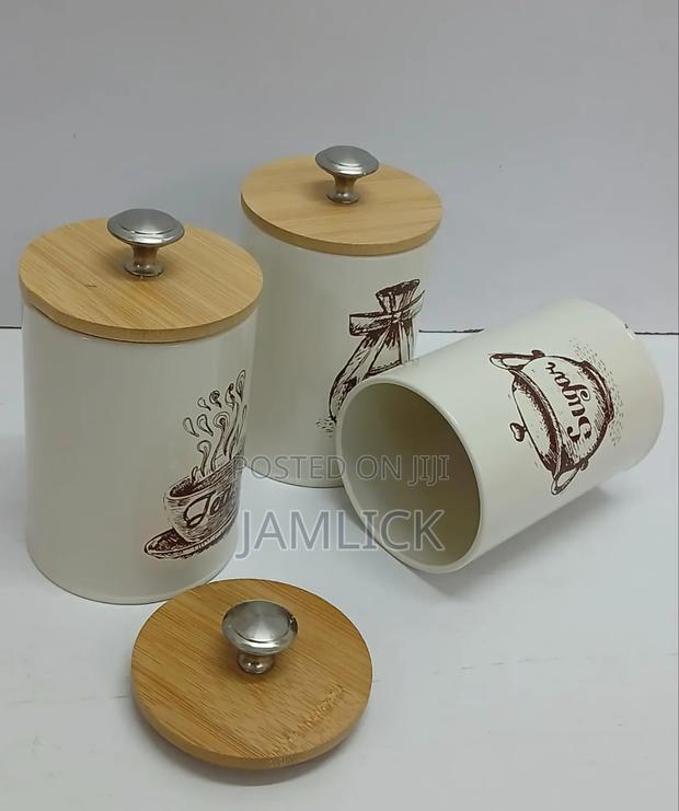 Airtight Sugar, Tea Coffee Canisters - Bz - thumbnail 3
