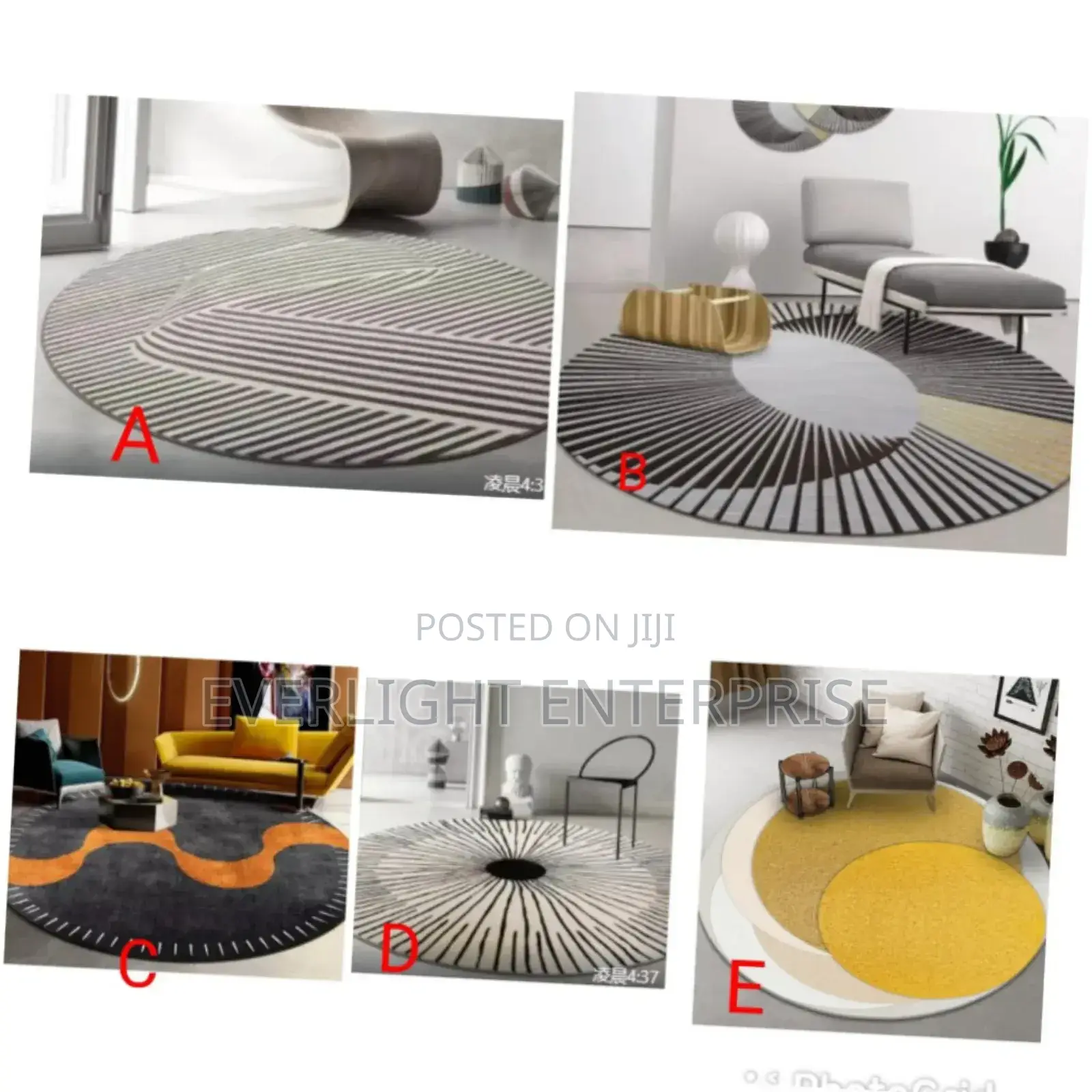 Modern Minimalist Round Rugs
