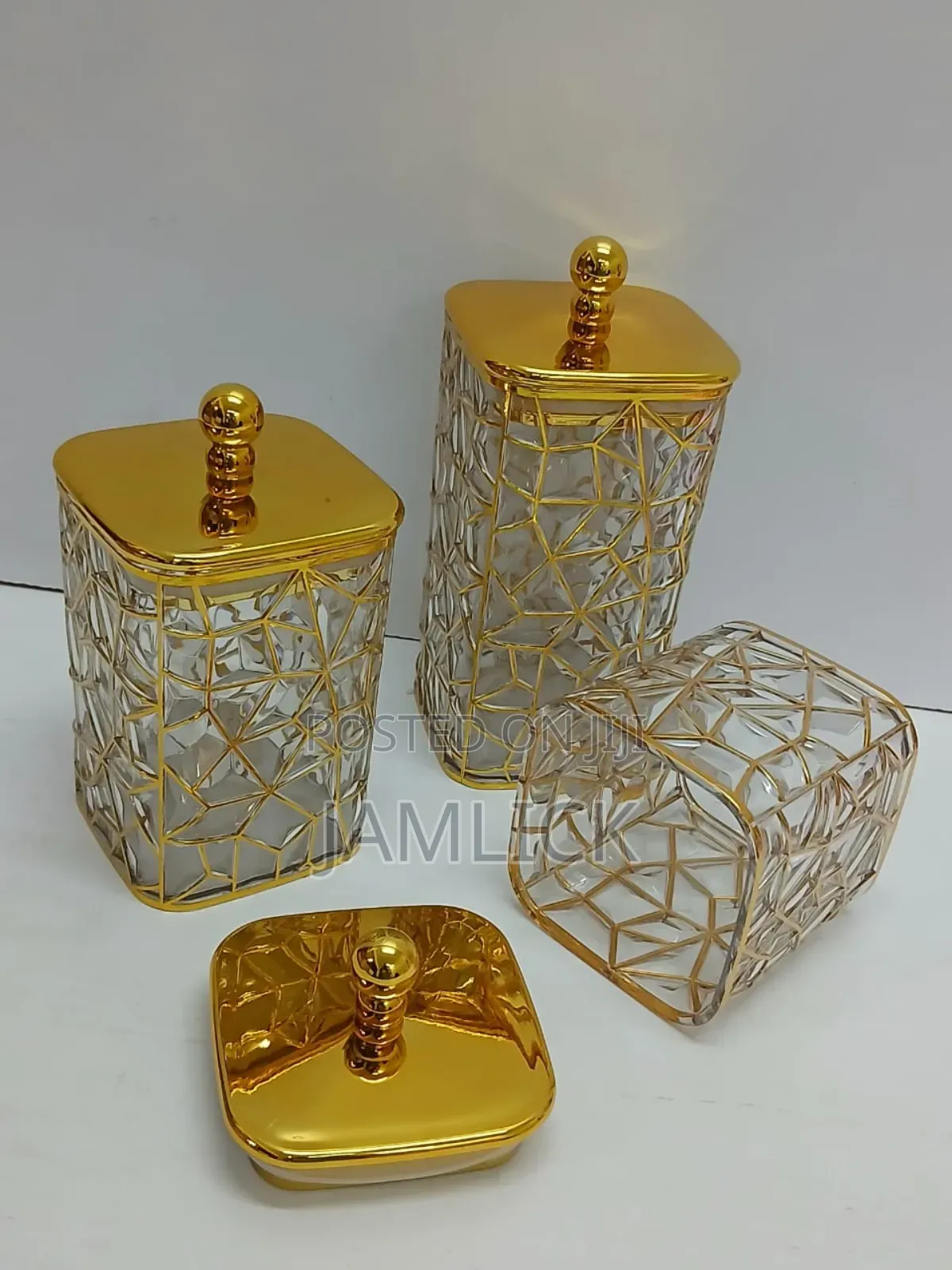3-in-1 Transparent Storage Jars - Bz
