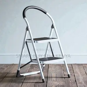 Aluminum Non-Slip Ribbed Steps 2 Step Ladder Stepladder