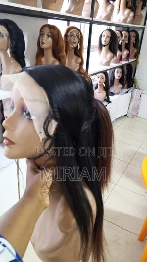 Straight Semi Human Wig - thumbnail 2