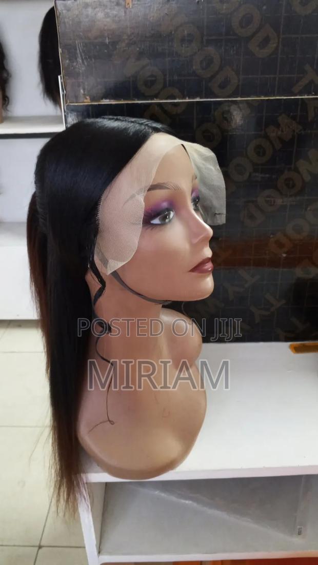 Straight Semi Human Wig - thumbnail 3