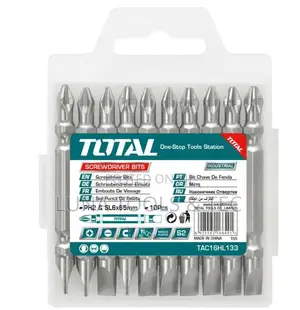 Total Screwdriver Bitph2+Sl6.0,65mm,10pcs/Set Double End Bit