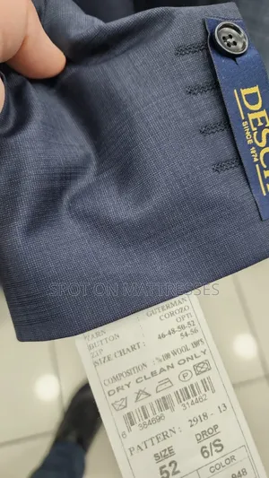 Official Men Suits 100% Wool From Turkey + Free Tie And Free Delivery