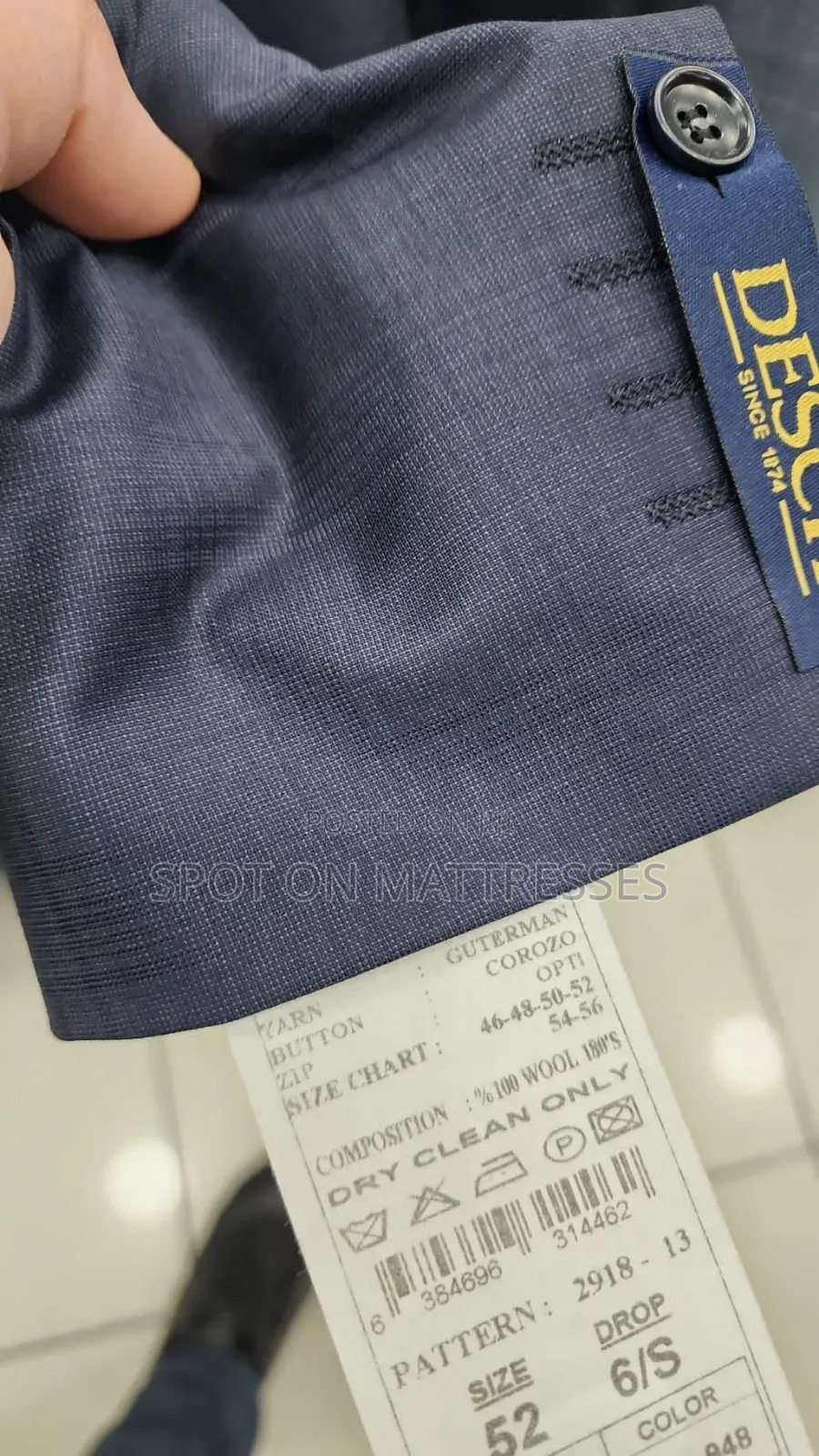 Official Men Suits 100% Wool From Turkey + Free Tie And Free Delivery