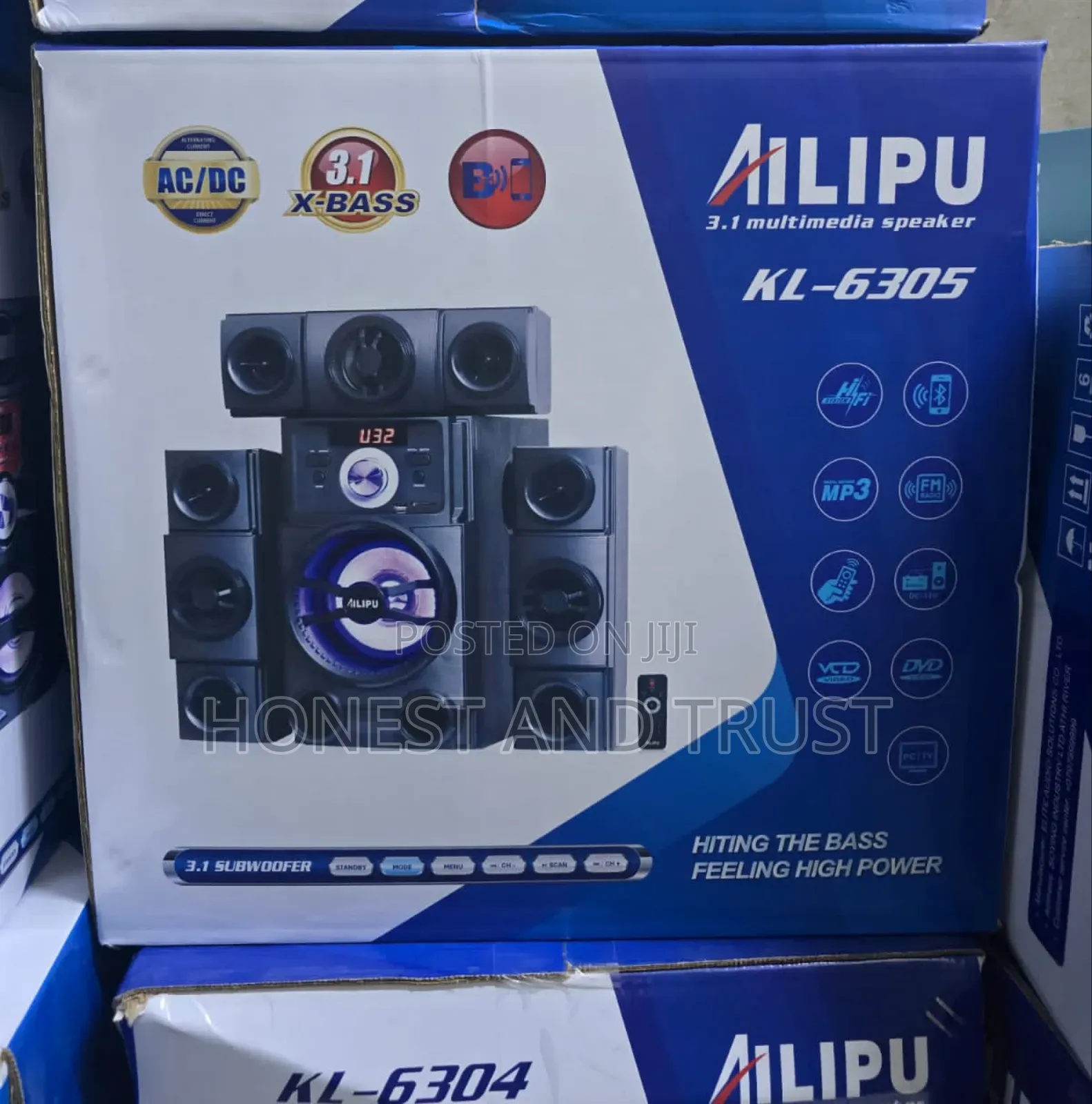 3.1ch Ailipu Homethearte Multimedia Speaker System Woofer
