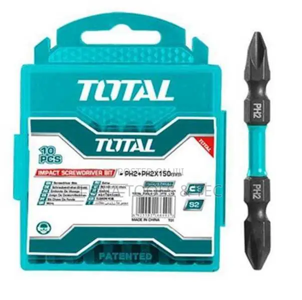 Total Tacim16ph233 Impact Screwdriver Bits 10pcs
