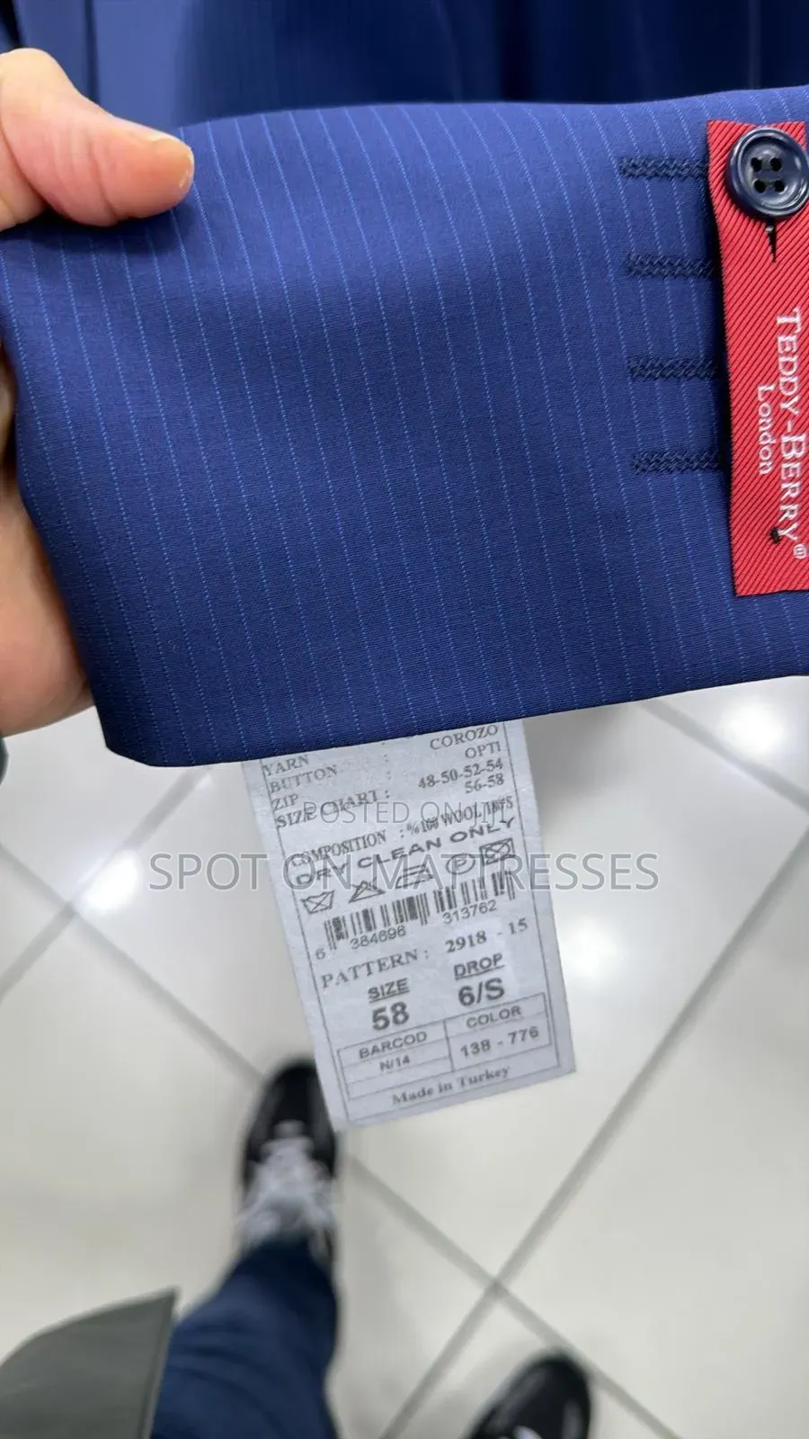 Official Men Suits 100% Wool From Turkey + Free Tie And Free Delivery