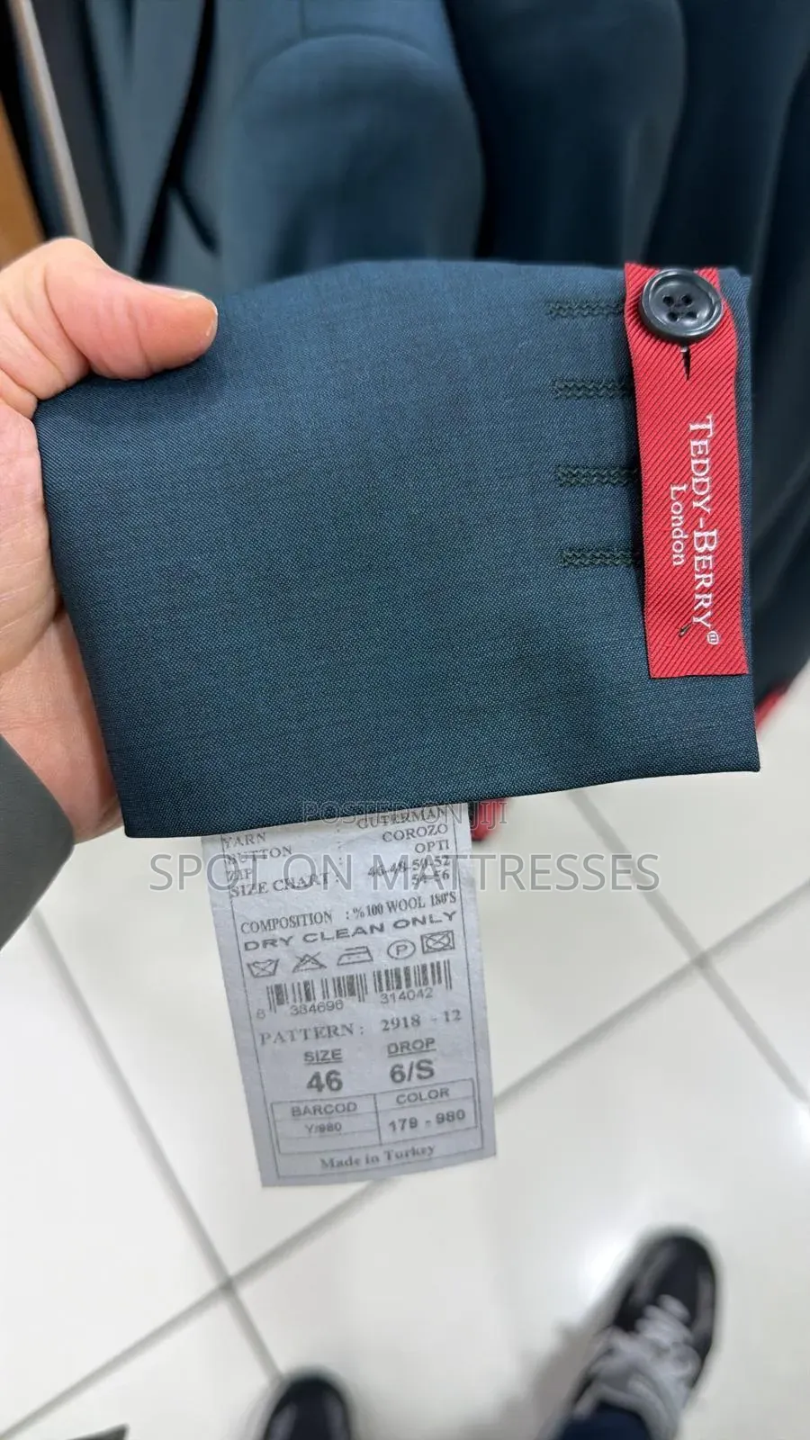 Official Men Suits 100% Wool From Turkey + Free Tie And Free Delivery